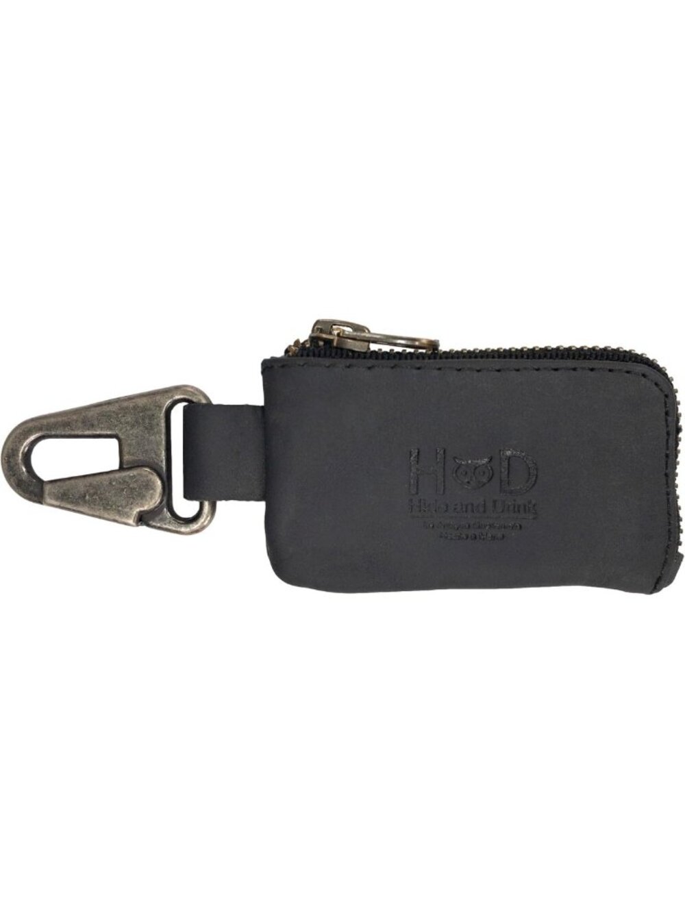 Rustic Leather Key Holder & Organizer for Cables, Cards, Cash - Handmade